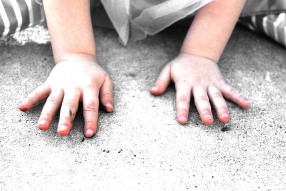 childs hands